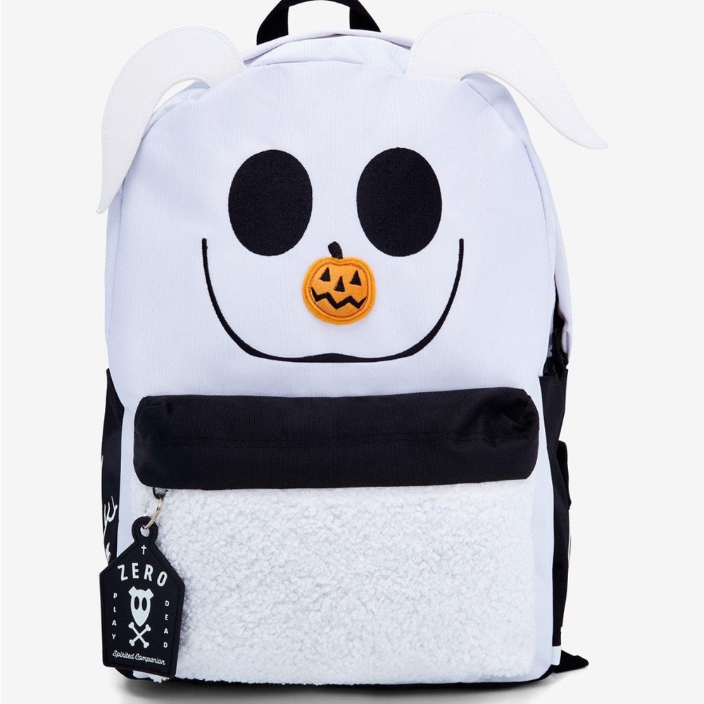 The Nightmare Before Christmas Zero Figural Fuzzy Backpack Hot‎ Topic